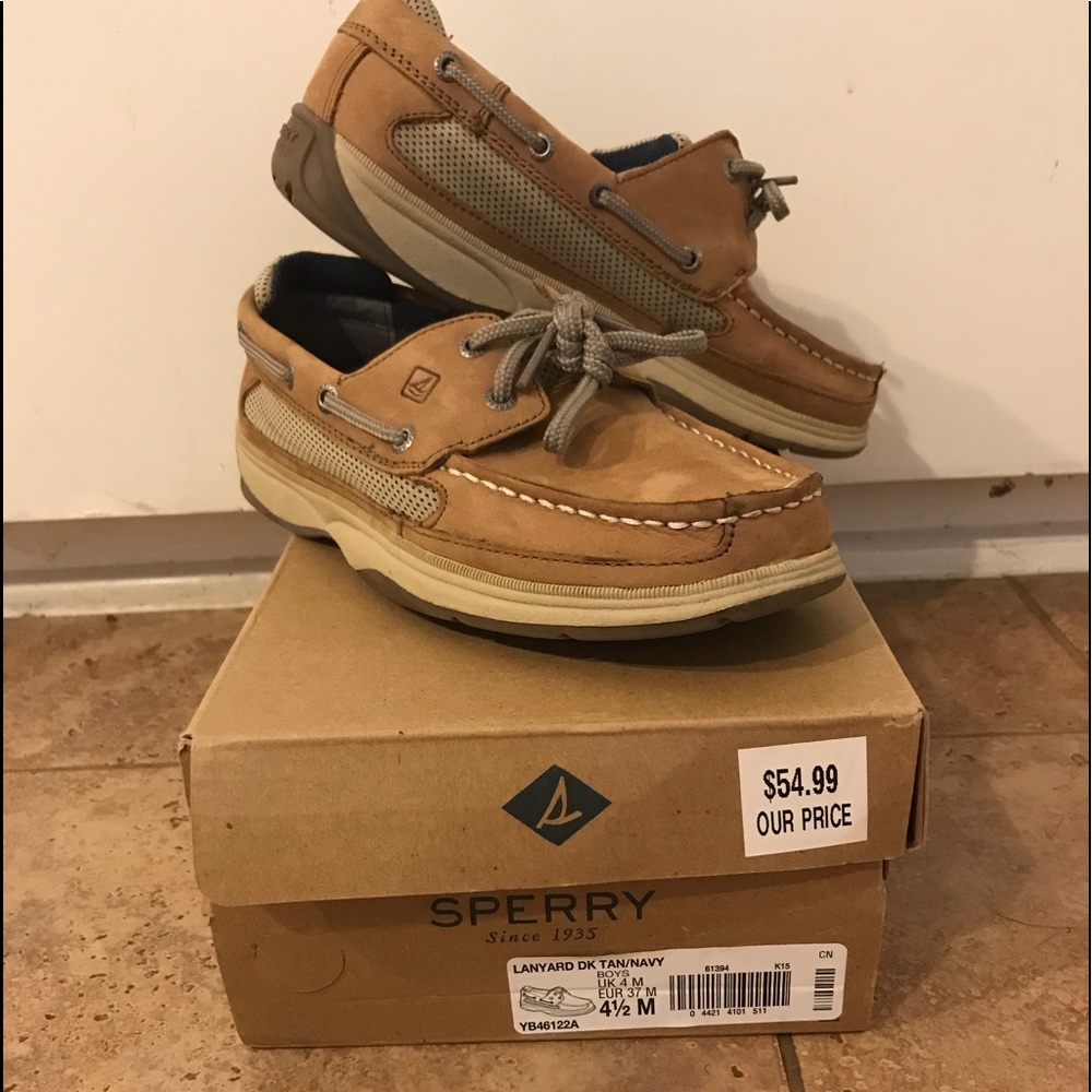 Sperry Top-Sider Landyard Boys Size 4.5 Wore Once